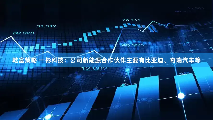 乾富策略 一彬科技：公司新能源合作伙伴主要有比亚迪、奇瑞汽车等