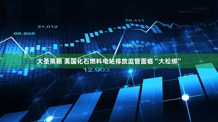大圣策略 美国化石燃料电站排放监管面临“大松绑”