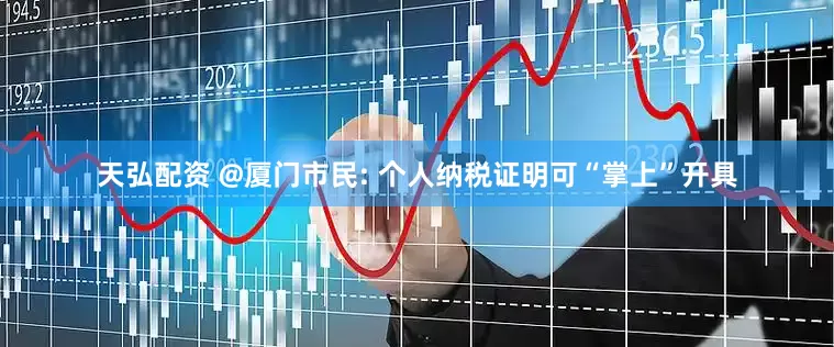 天弘配资 @厦门市民: 个人纳税证明可“掌上”开具