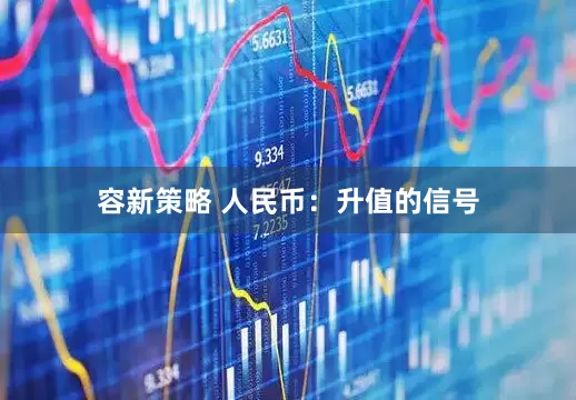 容新策略 人民币：升值的信号